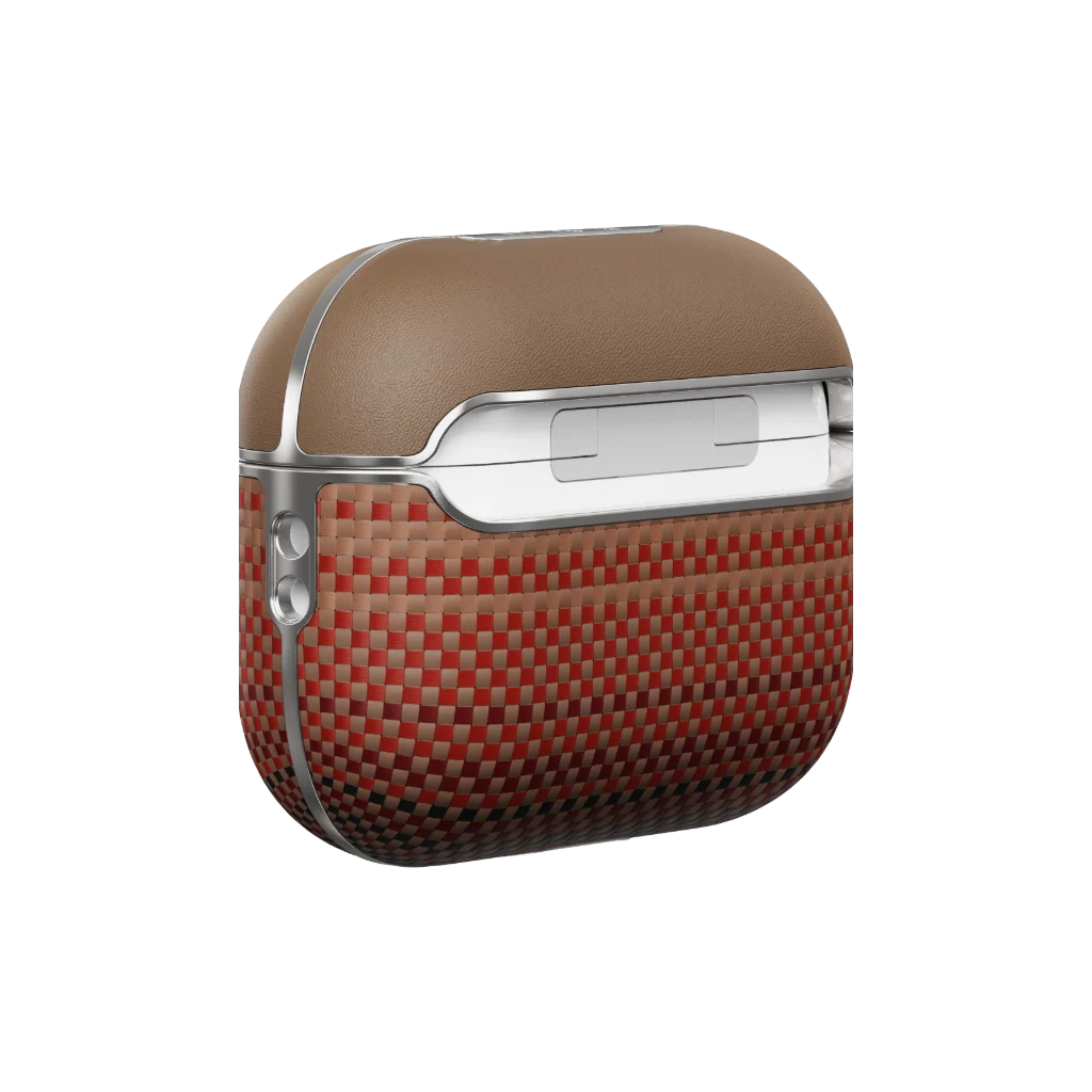 Husă AirPods Pro 2 Aramid Fiber Magnetic (Sunset) - imagine 2