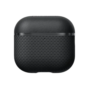 Husă AirPods 4 Aramid Fiber Magnetic (Black/Gray)
