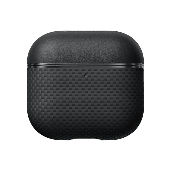 Husă AirPods 4 Aramid Fiber Magnetic (Black/Gray)