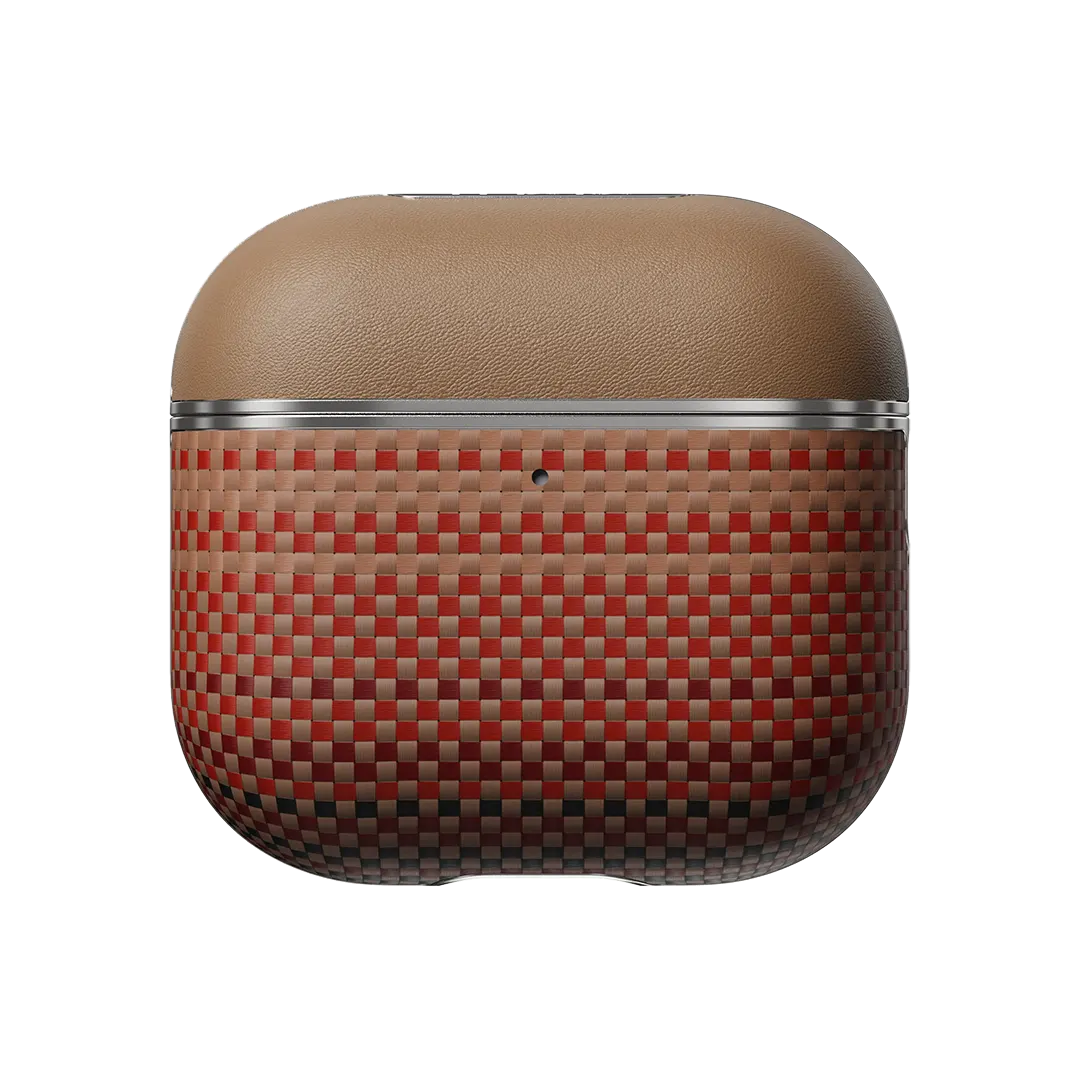 Husă AirPods 4 Aramid Fiber Magnetic (Sunset)