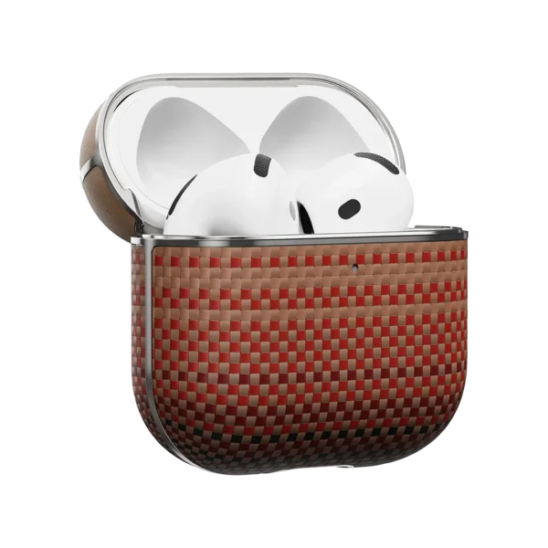 Husă AirPods 4 Aramid Fiber Magnetic (Sunset) - imagine 2