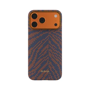 Husă Edge „Breath of Veins” pentru iPhone 17 Pro Max (Burning Orange-01)