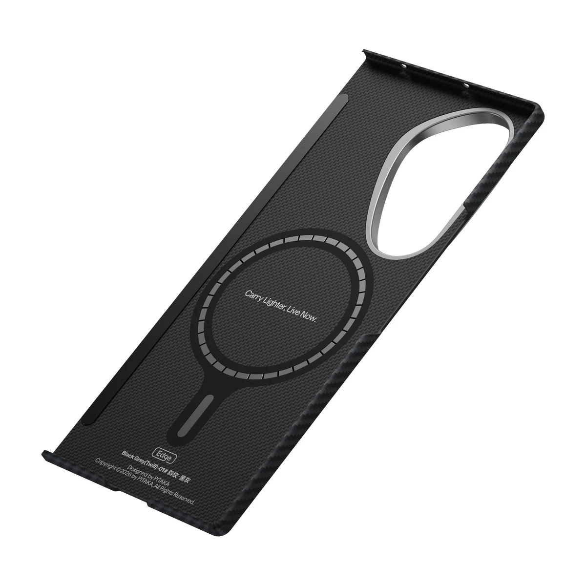 Husa PITAKA Edge Samsung Galaxy Z Fold 8 Ultra (Protectie spate) - Black Grey-01 - imagine 14