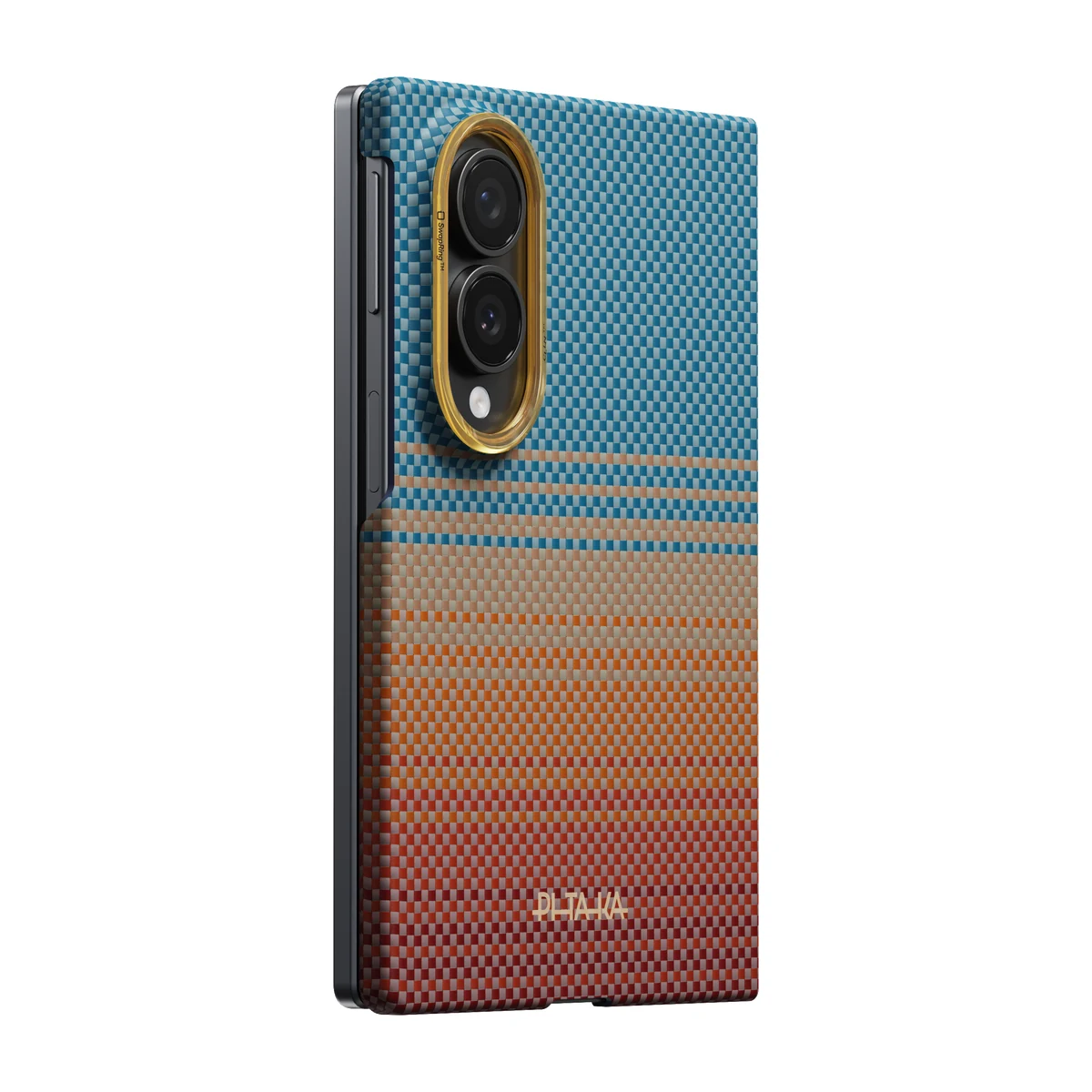 Husa PITAKA Edge Wide Samsung Galaxy Z Fold 8 (Protectie spate) – Sunset 2.0 (California Dream-01) - imagine 3