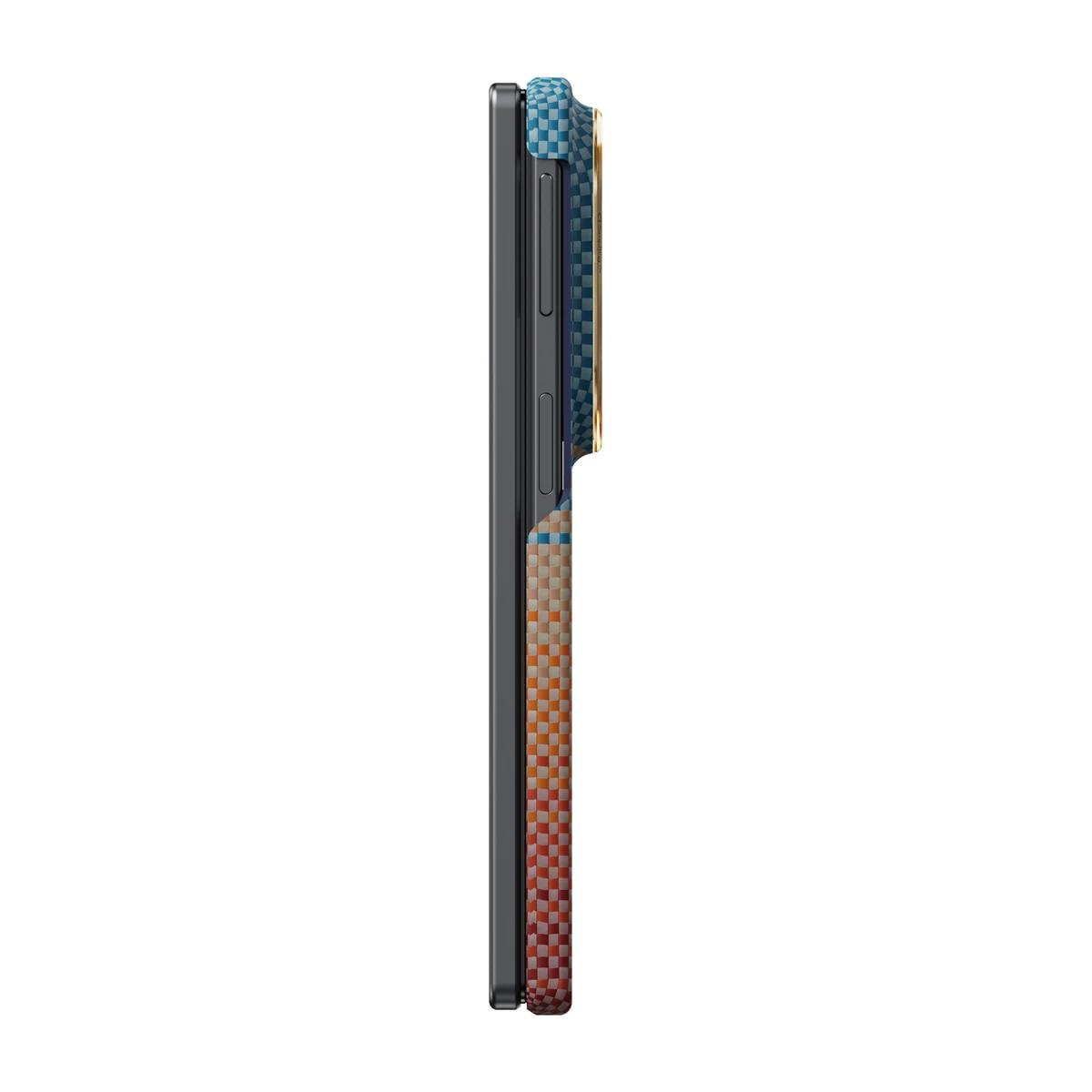 Husa PITAKA Edge Wide Samsung Galaxy Z Fold 8 (Protectie spate) – Sunset 2.0 (California Dream-01) - imagine 4