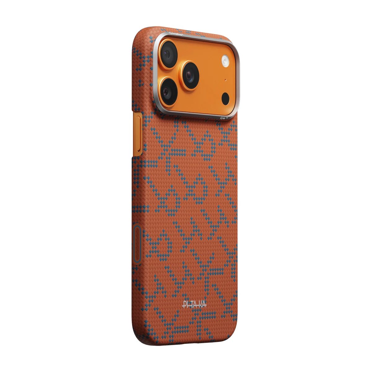 Husa PITAKA Edge iPhone 17 Pro-(Leaping - Blue Orange) - imagine 2