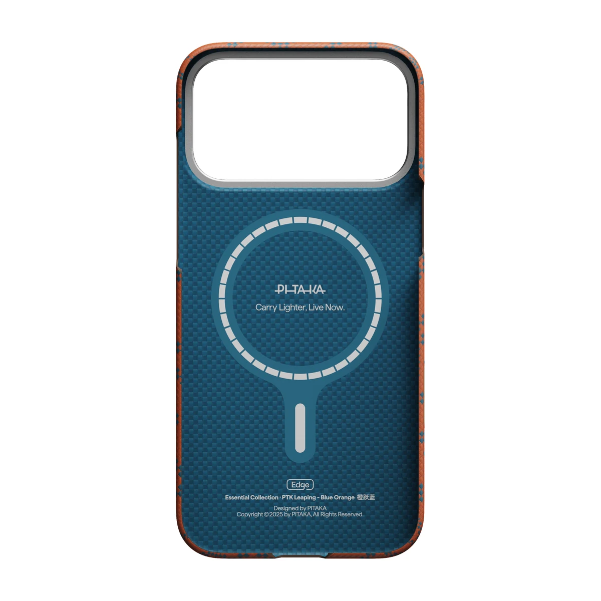 Husa PITAKA Edge iPhone 17 Pro-(Leaping - Blue Orange) - imagine 4