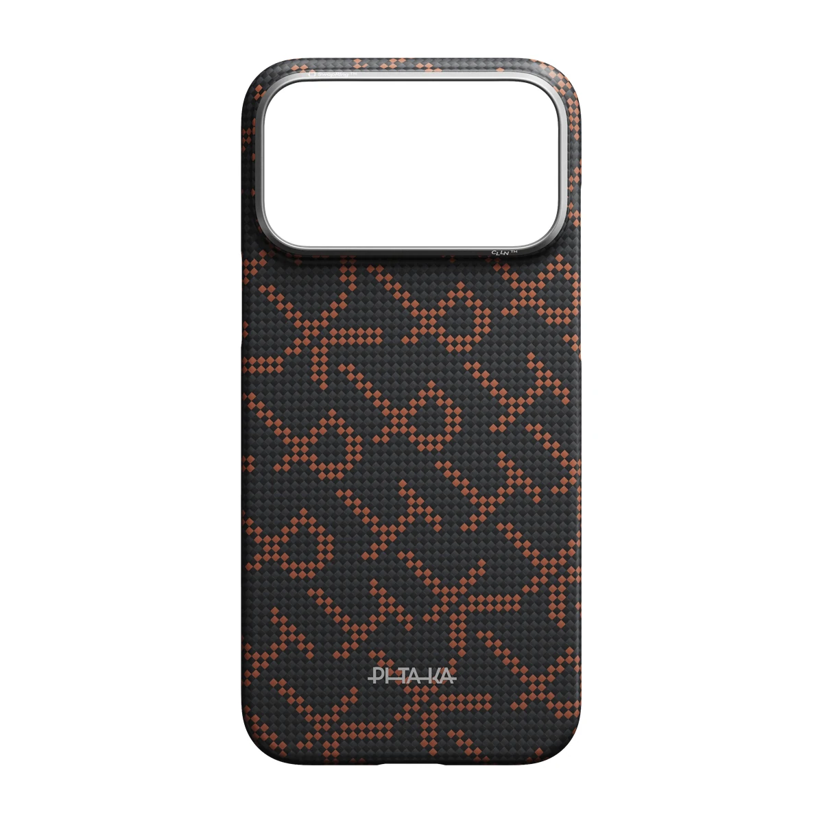 Husa PITAKA Edge iPhone 17 Pro-(Leaping - Orange Black) - imagine 3