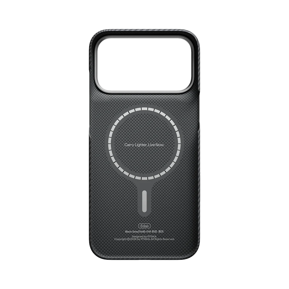 Чехол PITAKA Edge для iPhone 18/17 Pro Max - Black Grey — изображение 2