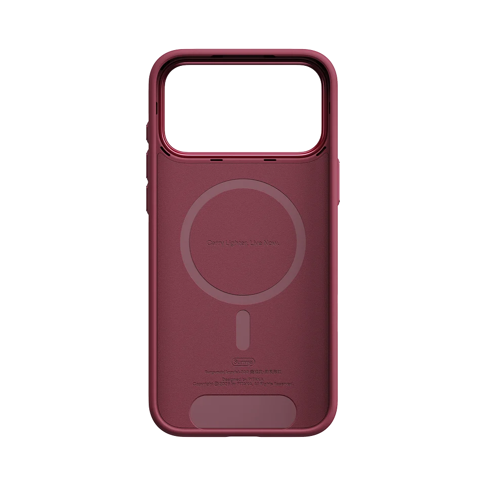 Чехол PITAKA Summa для iPhone 18/17 Pro Max – Burgundy — изображение 3