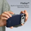 Husă PITAKA Edge iPhone 18/17 Pro Max – PTK Weaving Sapphire Blue - imagine 5