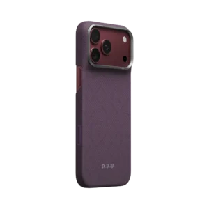 Чехол PITAKA Edge для iPhone 18/17 Pro Max – PTK Weaving Charoite Purple