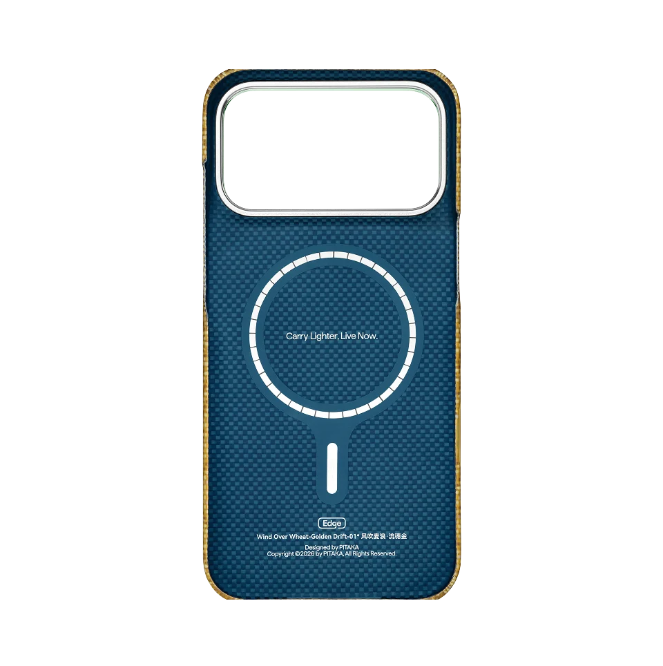 Чехол PITAKA Edge для iPhone 18/17 Pro Max – Golden Drift — изображение 2