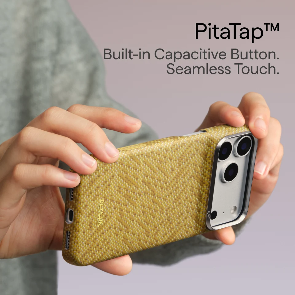 Чехол PITAKA Edge для iPhone 18/17 Pro Max – Golden Drift — изображение 4