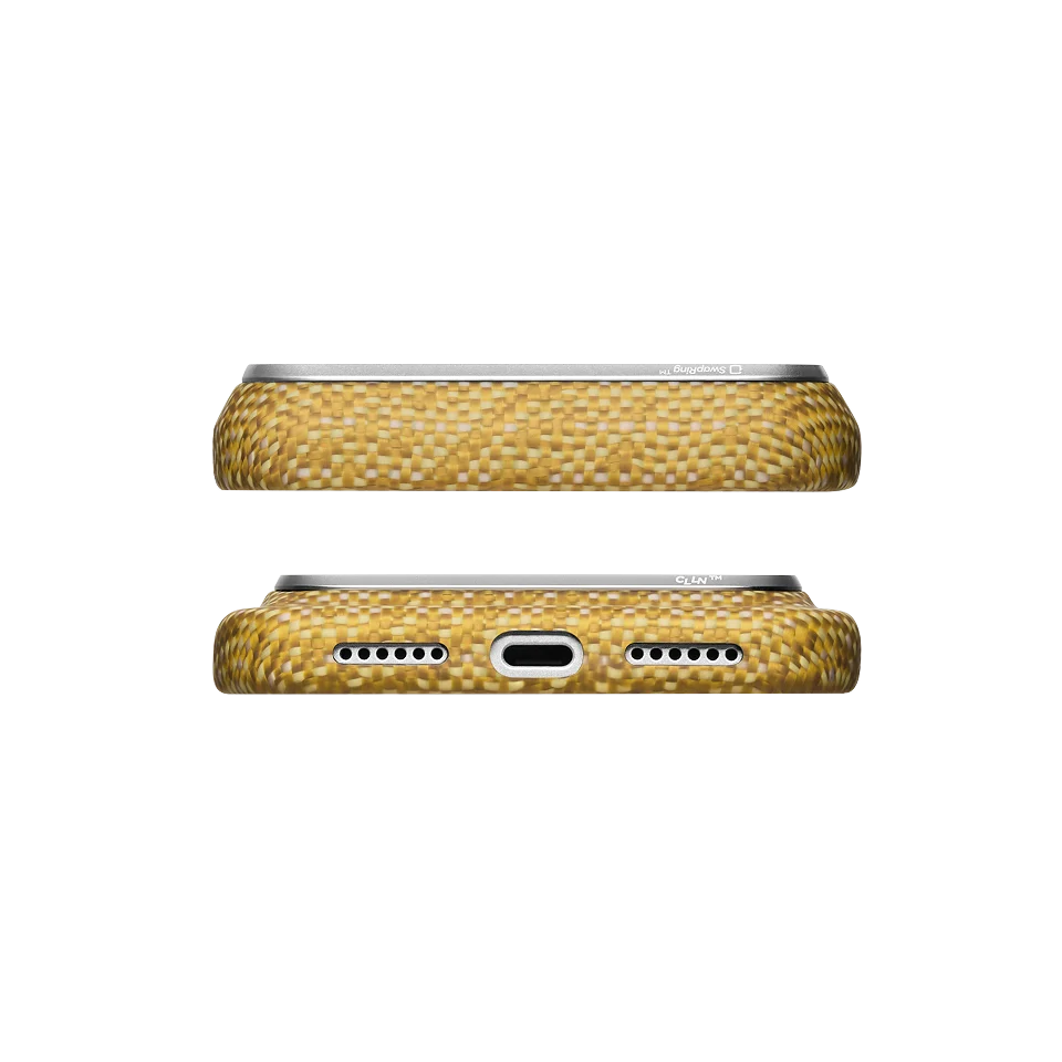 Чехол PITAKA Edge для iPhone 18/17 Pro Max – Golden Drift — изображение 5
